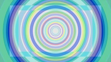 Animated colored hypnotic spiral background. Seamless loop. Circles shape rainbow colors seamless loop rotation animation background video