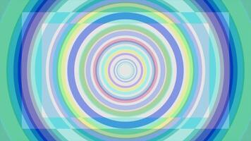 Animated colored hypnotic spiral background. Seamless loop. Circles shape rainbow colors seamless loop rotation animation background video