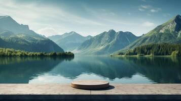 AI generated Lakeside Serenity photo