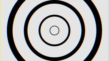 Black and White Seamless Looping hypnosis spiral Background. Circles hypnotic animation. Hypnotic graphic effect video