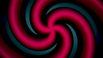 Abstract soft color spiral shape dotted animation background. Color abstract spiral video