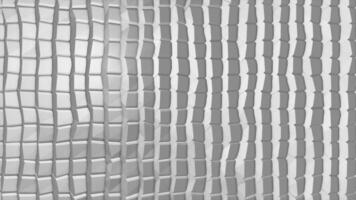 White polygonal geometric surface. Computer generated seamless loop abstract motion background video