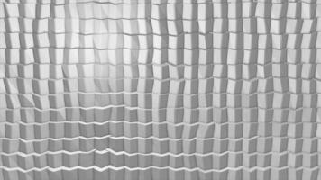 vit polygonal geometrisk yta. dator genererad sömlös slinga abstrakt rörelse bakgrund video