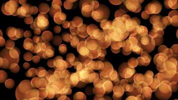 Abstract blur With Blinking Bokeh bright party lights. Abstract Glitter. Defocused abstract background. Orange light with bokeh effect video