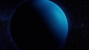 Solar System - Neptune. It is the eighth and farthest planet from the Sun in the Solar System. It is a giant planet. Neptune has 14 known satellites video