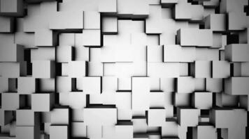 abstrait cubes déplacer, 3d animation. sans couture boucle abstrait cubes Contexte. cubes sont composé dans le Contexte pour copie espace video