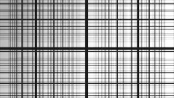 3d textuur. zwart en wit achtergrond in een kooi voor banners en lay-outs. volumetrisch achtergrond met bokeh effect. achtergrond van kruisende grijs lijnen. wit achtergrond met perspectief. abstract video