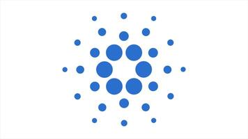 Virtual cryptocurrency - financial technology and internet money. Concept of Cardano ADA Coin , a Cryptocurrency blockchain platform , Digital money video