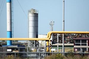 Big plant for processing scrap metal photo