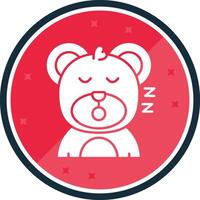 Sleep Glyph verse Icon vector