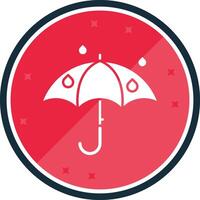 Umbrella Glyph verse Icon vector