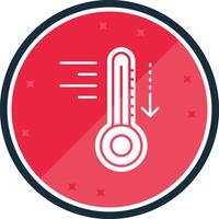 Cold Glyph verse Icon vector