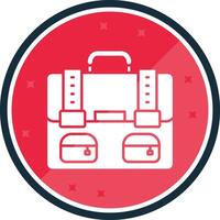 Bag Glyph verse Icon vector