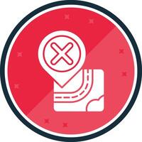 Cancel Glyph verse Icon vector