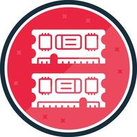 Ram Glyph verse Icon vector