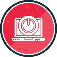 Power off Glyph verse Icon vector