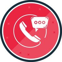 Contact Glyph verse Icon vector