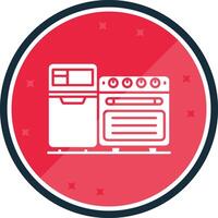 Kitchen Glyph verse Icon vector