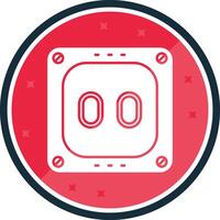 Socket Glyph verse Icon vector