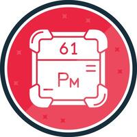 Promethium Glyph verse Icon vector