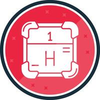 Hydrogen Glyph verse Icon vector