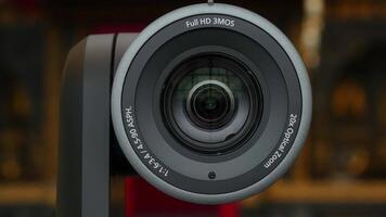 Camera lens. Camera lens closeup video