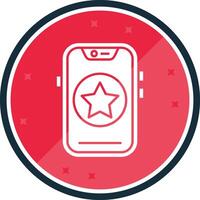 Star Glyph verse Icon vector