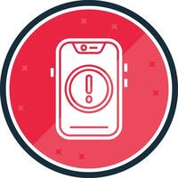 Error Glyph verse Icon vector