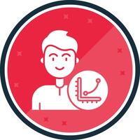 Graph Glyph verse Icon vector