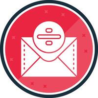 Divide Glyph verse Icon vector