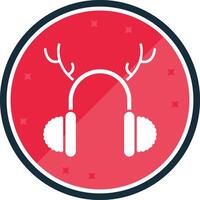 Earmuffs Glyph verse Icon vector