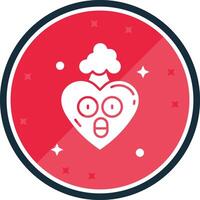 Exploding Glyph verse Icon vector