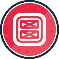 Layout Glyph verse Icon vector