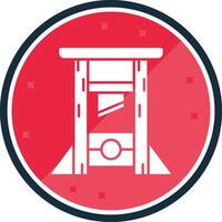 Guilotine Glyph verse Icon vector