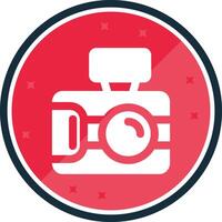 Photo capture Glyph verse Icon vector