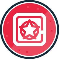 Star Glyph verse Icon vector