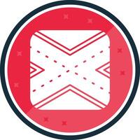 Runway Glyph verse Icon vector