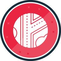 Road Glyph verse Icon vector