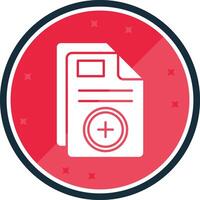 Add Glyph verse Icon vector