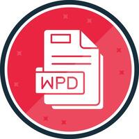 wpd glifo verso icono vector