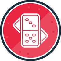 Domino Glyph verse Icon vector