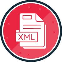 Xml Glyph verse Icon vector