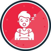 Sleep Glyph verse Icon vector