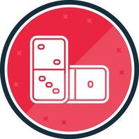 Domino Glyph verse Icon vector