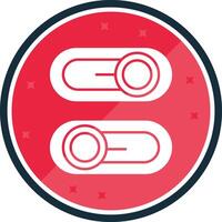 Switch Glyph verse Icon vector