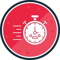 Stopwatch Glyph verse Icon vector