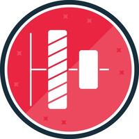 Vertical alignment Glyph verse Icon vector