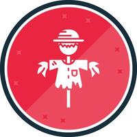 Scarecrow Glyph verse Icon vector