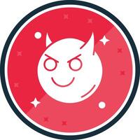 Demon Glyph verse Icon vector