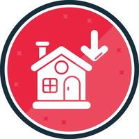 Property Glyph verse Icon vector